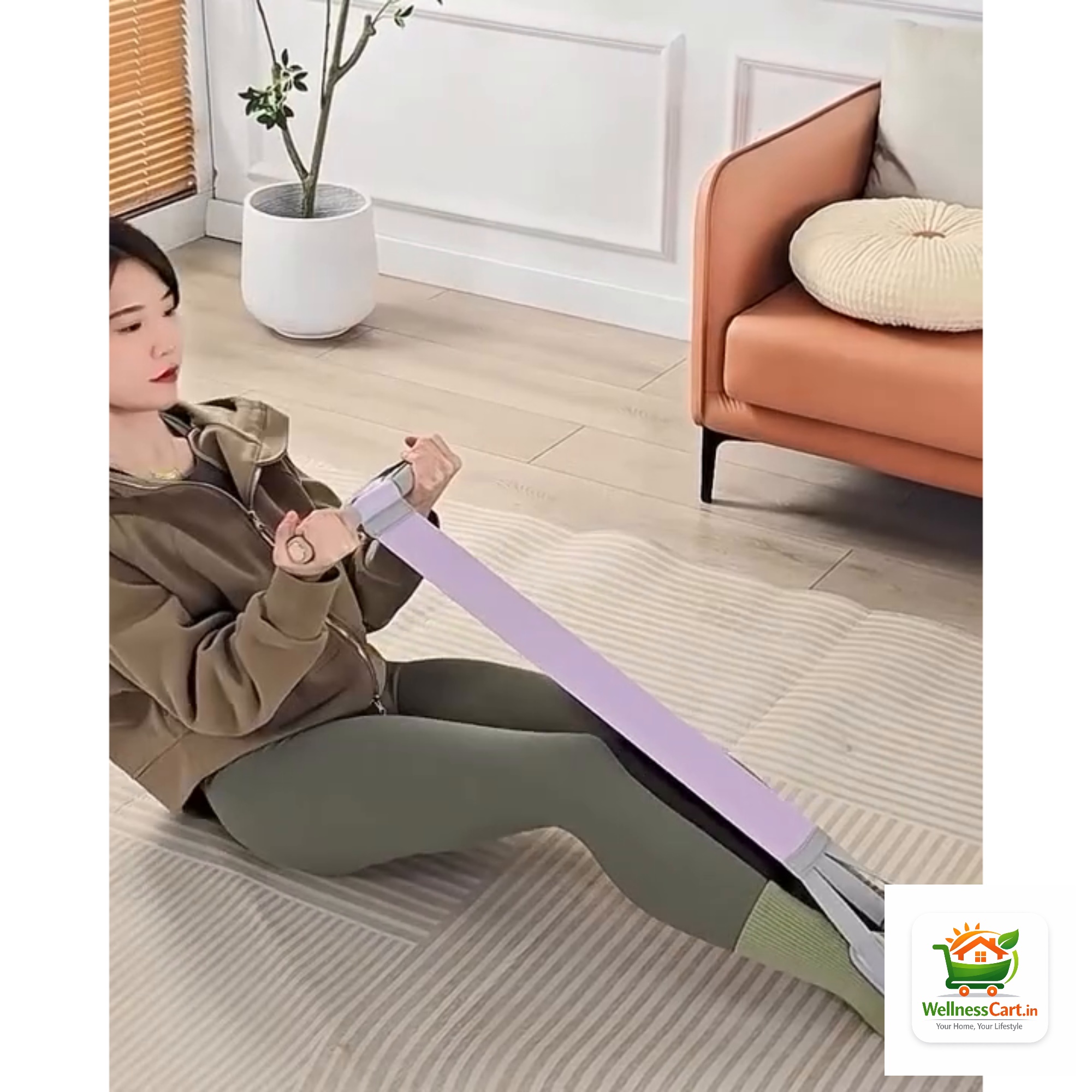 Yoga Stretch Strap with Foot Loops